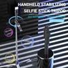 Selfie Monopods Wydłużone selfie Stick Bluetooth Selfie Stick SPLEKT Light Statod z zdalną migawką na Android iOS 2023 Najnowsze gorące YQ240110