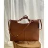 The Row Bag Camdem Soft Cowhide Fashionable and Advanced Sense Commuting Versatile and Versatile for Commuter Crowds Crossbody Saddle Bag high quality