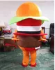 Halloween Hamburger Mascot Costume Cartoon Burger Anime Theme Character Christmas Carnival Party Fancy Costumes Adults Size Birthday Outdoor Outfit