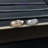 Designer-Schmuck Carter Rings Hochwertiger, sternenklarer Hauptdiamant-Paarring mit Vergoldung, modischer und personalisierter Zeigefinger mit Originalverpackung