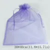 Jewelry Pouches 200pcs/bag 30x40cm 35x50cm Organza Bags Red Aquamarine Jonquil 3colors Gift &