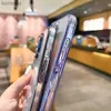 Casos de telefone celular para Samsung Galaxy A54 A53 A52 A13 A34 A33 A24 A52S A14 5G 4G Caso Luxo Gradiente Glitter Chapeamento À Prova de Choque Clear Phone CoverL240110