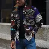 Men's Jackets Autumn And Winter 2024 Men's Long Sleeve Loose Thermal 3D Printed Python Jacket Sports Casual