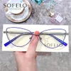 Cat Eye Anti Blue Light Blocking Glasses Women Clear Gaming Computer Eyeglasses Female UV Radiation Protection Eyewear 2021 Sungla300e