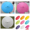 Paraplyer 60st bröllopsdekor tillbehör papper parasol sol handgjorda 33/84 cm diameter fast färg paraply kinesisk stil droppe deliv dhjgo