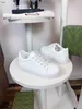 Zapatos de marca para niños, zapatillas blancas puras para bebés, talla 26-35, incluye cajas, zapatos cómodos y transpirables con agujeros para niñas y niños, Jan10