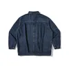 Bomber streetwear da uomo Giacca di jeans allentata Capispalla per giovani Cappotti da cowboy di alta qualità Giacca a vento di colore blu Plus Size S-2XL 240110