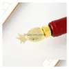 Party Favor 100st Tropical Wedding Favors Gold Pineapple Wine Bottle Stopper i presentförpackning Dekorativa stoppare SN2270 Drop Delivery H DH0ZD
