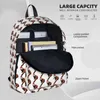 حقيبة الظهر الحمراء الباندا هدية لمحبي Pandabear Backpacks Boys Girls Bookbag School Bag Cartoon Cartoon Captop Rucksack كتف كبير السعة