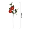 Decoratieve Bloemen Simulatie Bloem Camellia Kunstmatige Groene Plant Handgemaakte Bruidsboeket Thuis Bruiloft Feesttafel Center