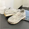 Sneaker skor 2024 designer botteega bana kvinnor herr mode sneakers cool silver andas sport äkta läder super heta casual trend