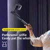 Selfie Monopods Sans fil Bluetooth Selfie Stick pliable portable trépied lumière remplissage obturateur télécommande Android IOS TikTok YQ240110