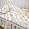 CRIB Sängkläder Set Sheets Pillow Case Madrass Cover Protector Baby Bed Sheet Toddler Kids Cooling 70x150 CM 240109