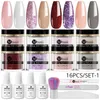 514PCSSET DIPPING SYSTEM NAIL KIT dipping Nail Powder with Base Activator Liquid Gel Nail Color Natural Dry Natural Dry Nature Nail 240109