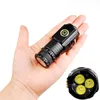 3 LED Torches 10000 Lumens Mini Powerful Flashlight Built in Battery 5 Modes Usb Rechargeable Flash Light EDC Torch Lamp Flashlights
