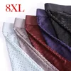 Mutandine boxer da uomo in fibra di bambù 4 pzlotto plus size XXXXL pantaloncini di grandi dimensioni biancheria intima traspirante 5XL 6XL 7XL 8XL 240109