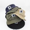 Chapeau de pêcheur pliant coupe-vent de couleur unie, épissage à dessus plat, protection solaire pour les sorties, protection solaire pour parent-enfant, chapeau de bassin à bord court