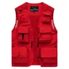 Multi Pockets Summer Mens US Tactical Hiking Fishing Vest Pographer Waistcoat Mesh Cargo Sleeveless Jacket Tool 6XL 240109