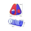 Child Indoor Tunnel 2 In 1 Tent House Play Toys Foldable Children Crawling Portable Ball Pool Little Houses For Boys Kids Gift 240109