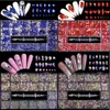 2500 pezzi Kit di strass per nail art in scatola 21 griglie Set di dimensioni miste 1 pz Pick Up Pen Decorazioni in cristallo di vetro 3D AB Pietre preziose piatte 240109