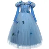 Платье принцессы для девочек, детский рождественский праздничный костюм для детей, одежда для девочек, одежда в стиле фэнтези, 240109