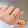 Carter klassische Designer-Ringe für Männer und Frauen, kein Verblassen, minimalistische Geometrie, Titanstahl, Kaltwind-Bounce-Ring, Instagram, trendige Person, mit Originalverpackung