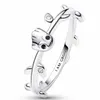 2024 Designer Pandorararing Dora's Rings S925 Silver Product Red Series Personlig kvinnors svansring Fällbar bandstilpris