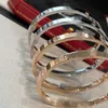 Bracciale classico Cartres Kajia in oro 18 carati LOVE Coppia con fibbia piena di diamanti Dieci edizione coreana