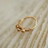 Gouden echte piercing neusring handgemaakte sieraden gevulde ringen Faux Vintage Charm Hoop Fake Punk 240109