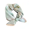 Scarves 2024 Scarf Silk Bandana Women Square Mulberry Spring High Quality Headband Hijab Shawls Foulard