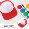 Ball Caps 5 Pcs Sublimated Baseball Cap Outdoor Hats DIY Bulk Driver Trilby For Men Blank Pvc