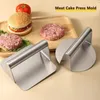 Round or SquareBurger Press Non-Stick Grill Stainless Steel Smasher Hamburger Manual Pressing Tool Meat Pie Maker Kitchen Tool 240110
