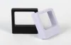 709018mm Transparent PET Membrane box Holder Floating Display Case Earring Gems Ring Jewelry Suspension Packaging Boxes6140223