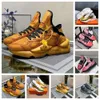 Y3 Kaiwa hommes baskets à semelles épaisses chaussures de Jogging Orange Y-3 femmes chaussures de sport en cuir à lacets chaussures de course Sneaker