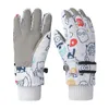 Gants de ski thermiques imperméables épaissis gants rembourrés équipement d'hiver chaud pour snowboard ski alpinisme course pour garçons 240109