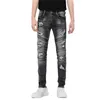 Männer Jeans 2021 Patch Jeans Männer Skinny Casual Baumwolle Klassische Ripped Denim Für Männer Gerade Slim Fit Plus Größe Rvaet Rap Harajuku Biker Jean T240109