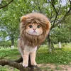 Costumes de chat mignon perruque Lion crinière Costume Cosplay drôle animaux vêtements casquette chaton chapeau avec oreilles fantaisie fête fournitures chien Halloween