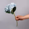 46cm lindo buquê de hortênsias flores de seda artificiais para casa festa de casamento acessórios de decoração de sala de estar