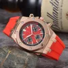 Men's watches designer Luxury A P business fashion watch six hands full function running second quartz man watch 42mm men elite color classic resin strap Chronograph