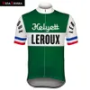 2019 Vida Tierra Cycling Jersey Green Retro Pro Team Racing Leroux Bicycle Clothing Ciclismo Classic Breattable Cool Outdoor Sport2195