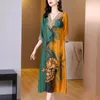 Klänning Zuoman 2022 Boho Floral Mulbery Silk Beach Midi Dresses Summer Print 4xl Plus Size Lose Sundress Women Elegant BodyCon Party