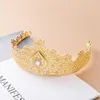 Hair Clips Hollow Flower Traditional Holiday For Women Arad Tiaras Gold Color Bijou Algeria Bridal Wedding Jewelry Crown