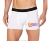 5 pièces Sublimation bricolage blanc blanc Boxer en Polyester pour la saint-valentin et la fête des pères taille S2XL 240110