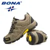 BONA Collectie Klassiekers Stijl Mannen Wandelschoenen Lace Up Mannen Sportschoenen Outdoor Jogging Trekking Sneakers Snelle 240109