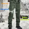 Pantaloni tattici da uomo Pantaloni tattici urbani militari con elasticità tascabile multipla Pantaloni cargo cargo grassi slim 5XL 240109