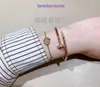 Luxury Carter Designer Skruvmejselarmband Fashion High End Asian Gold grov utgåva Armband Diamond Zircon Nail Ring Light Sty Have Present Box