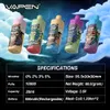 Entrepôt UE | VAPEN TITAN Vape jetable 10000Puffs eCigarette huile remplie Tornado Razz Puff Bar 9K 10K 12K 15K Vaper i Wape Cigs Vapor Saveur originale Expédition rapide