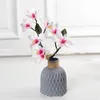 Vaser 1/2/4st Nordic Flower Vase Home Decor Plastic Imitation Ceramic Unbreakble Basket For Wedding Modern Room