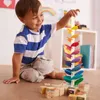 Arbre coloré marbre balle course piste arc-en-ciel apprentissage Musical blocs de jouets éducatifs pour enfants Montessori jouets en bois 240110