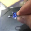 Anelli a grappolo YULEM Gioielli in argento massiccio 925 Tanzanite naturale Taglio quadrato 5x7mm Pietra preziosa per le donne Anello anniversario di matrimonio all'ingrosso